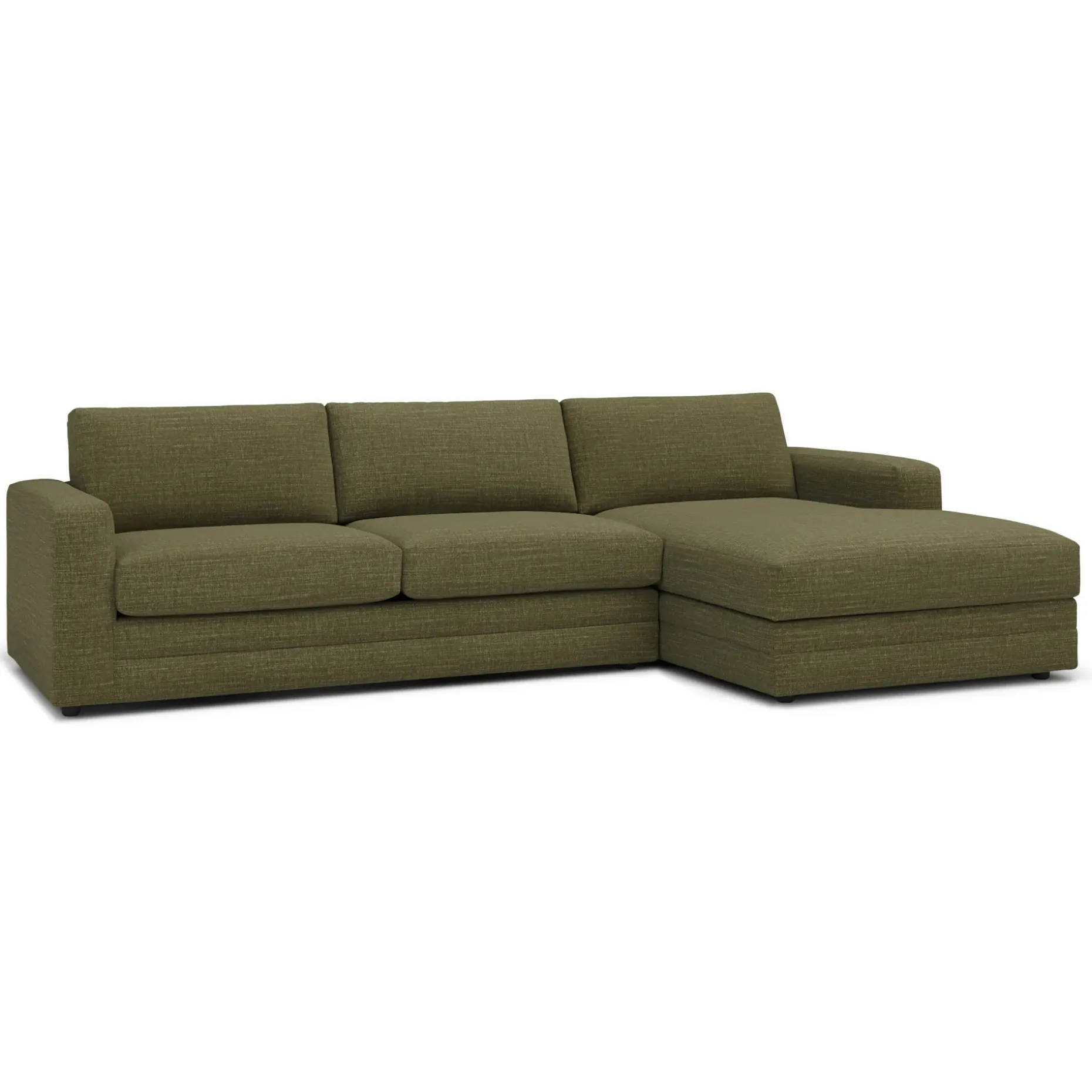 Riley 118" Right Storage Sleeper Sectional - Napa Moss