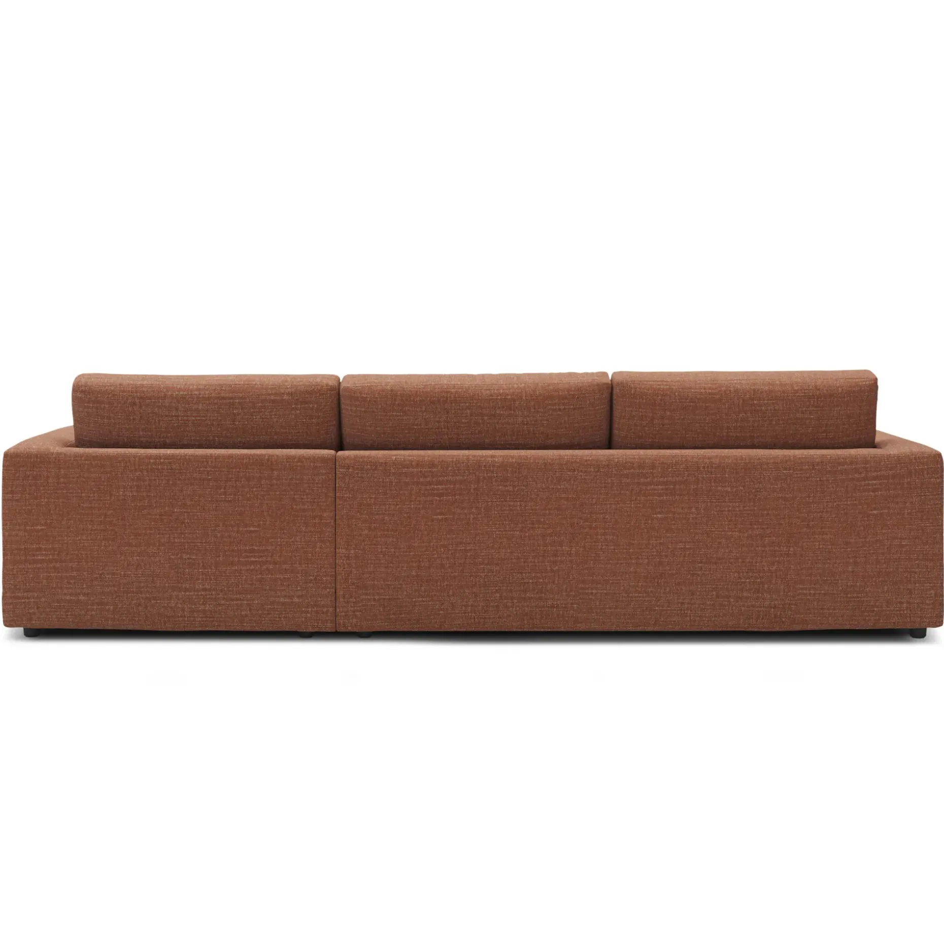 Riley 118" Right Storage Sleeper Sectional - Napa Rust