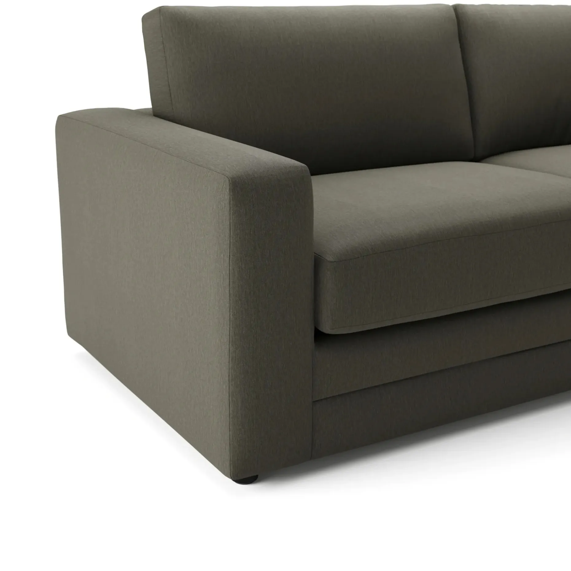Riley 118" Right Storage Sleeper Sectional - Silver Moss