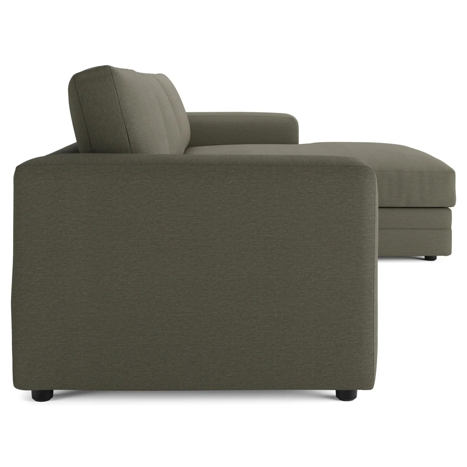 Riley 118" Right Storage Sleeper Sectional - Silver Moss