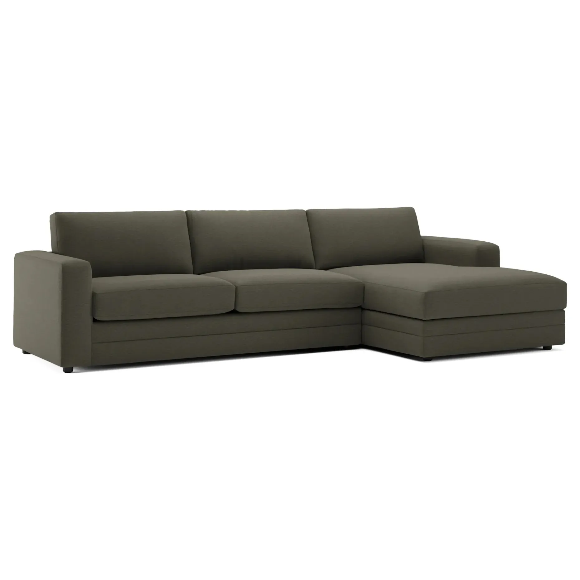 Riley 118" Right Storage Sleeper Sectional - Silver Moss