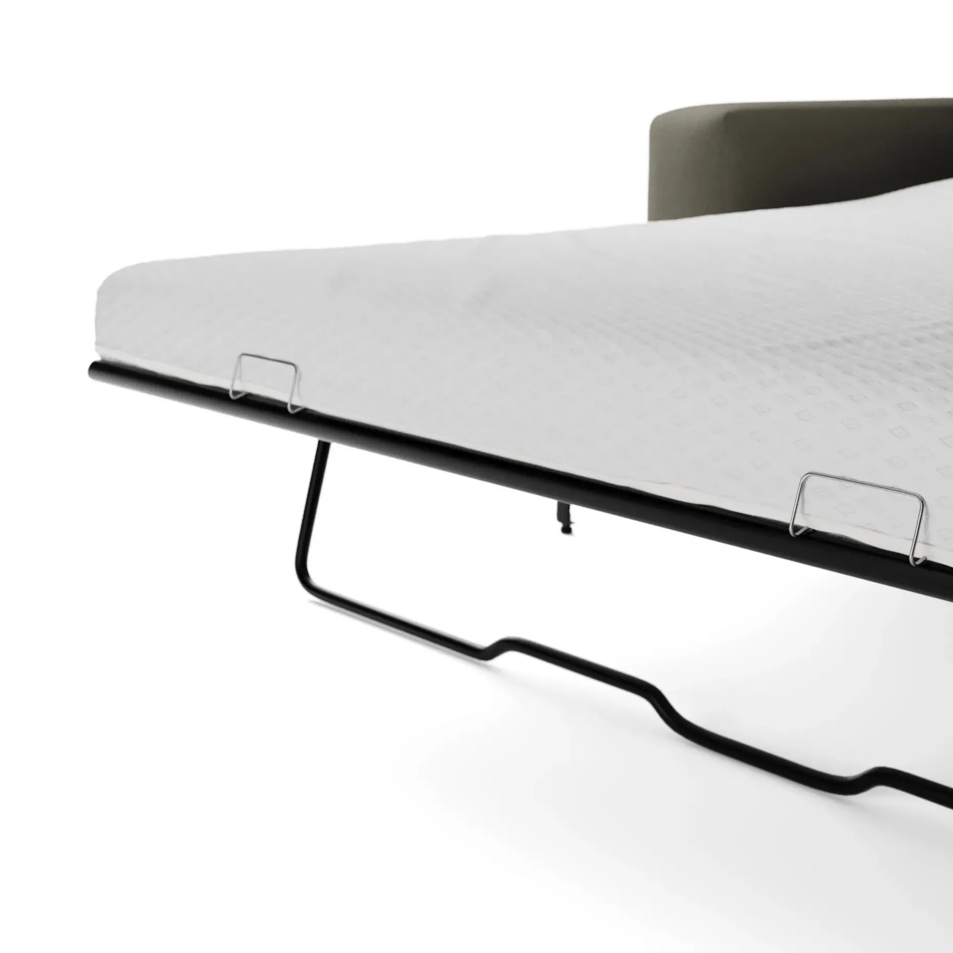Riley 118" Right Storage Sleeper Sectional - Silver Moss