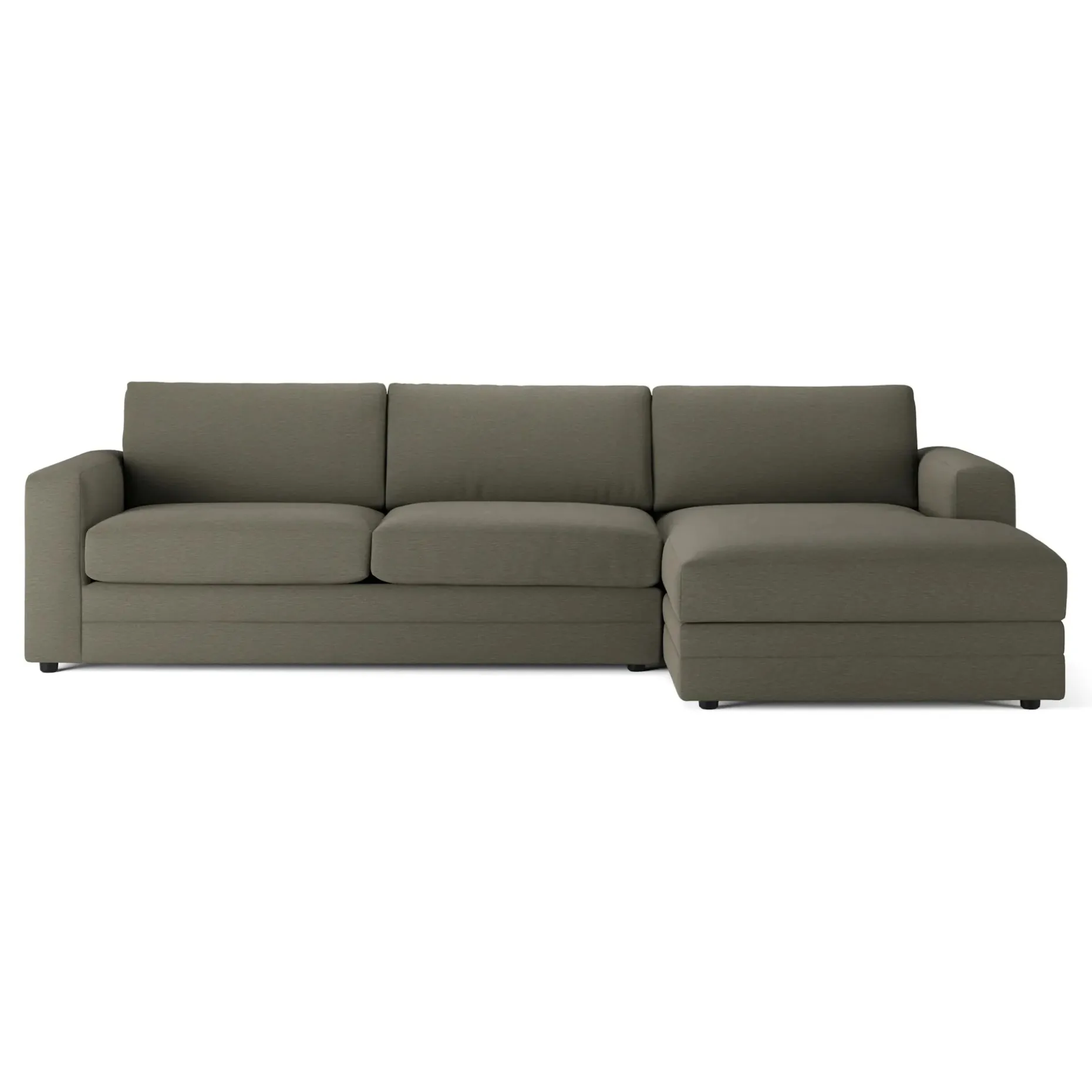 Riley 118" Right Storage Sleeper Sectional - Silver Moss