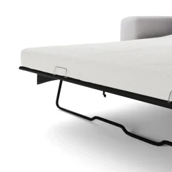 Riley 118" Right Storage Sleeper Sectional - Silver Ivory