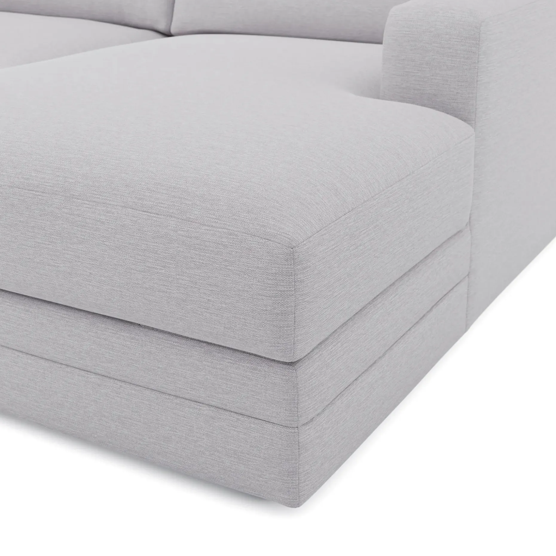 Riley 118" Right Storage Sleeper Sectional - Silver Ivory
