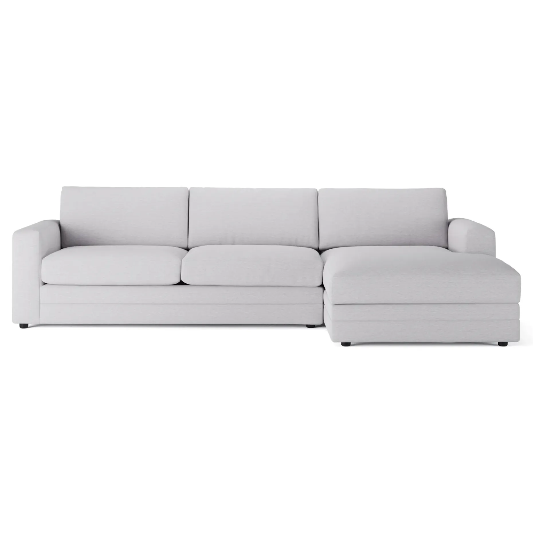 Riley 118" Right Storage Sleeper Sectional - Silver Ivory