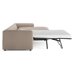 Riley 118" Right Storage Sleeper Sectional - Sandstone Wool Bouclé