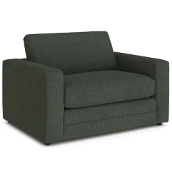 Riley 57.5" Sleeper Chair - Green Wool Bouclé
