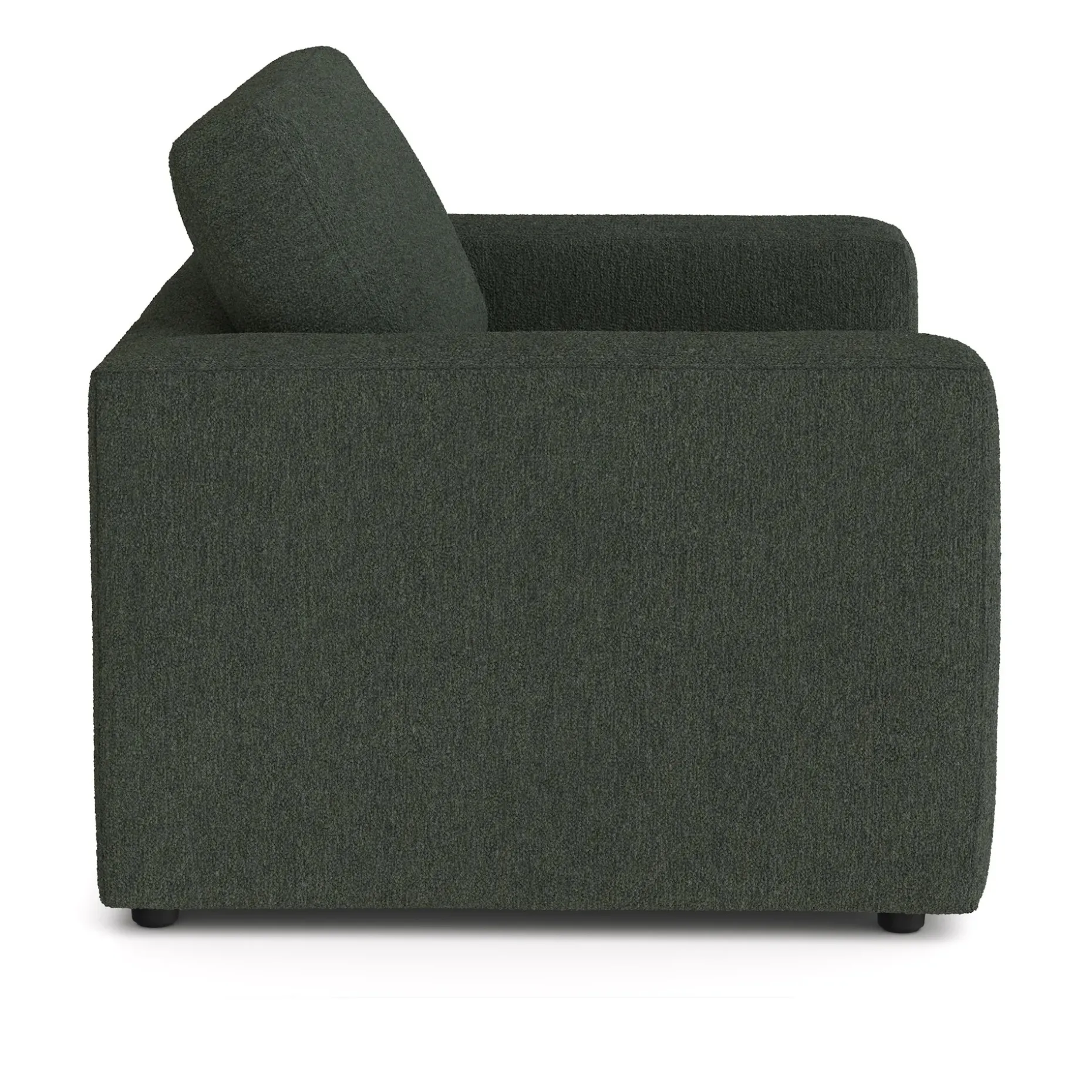 Riley 57.5" Sleeper Chair - Green Wool Bouclé