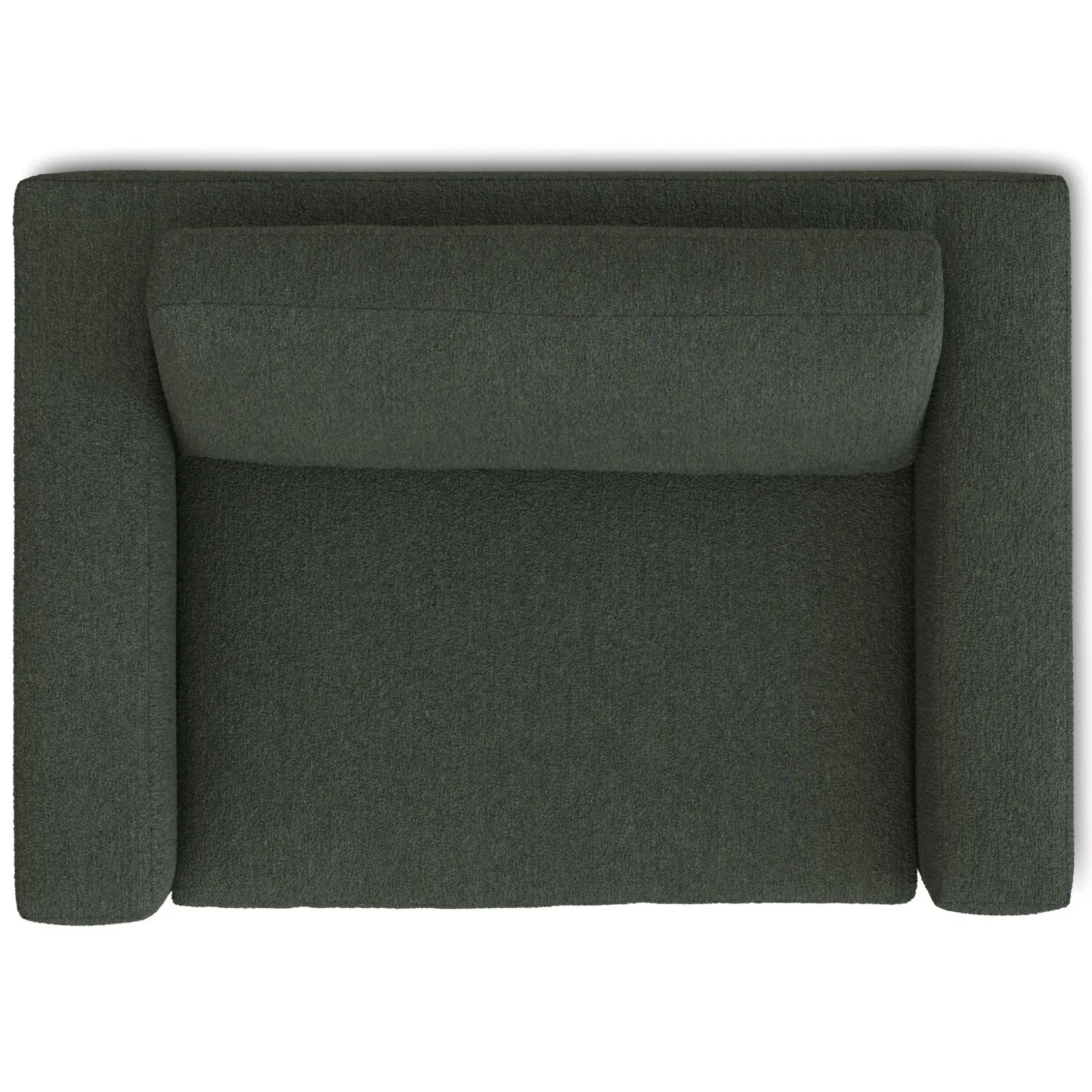 Riley 57.5" Sleeper Chair - Green Wool Bouclé