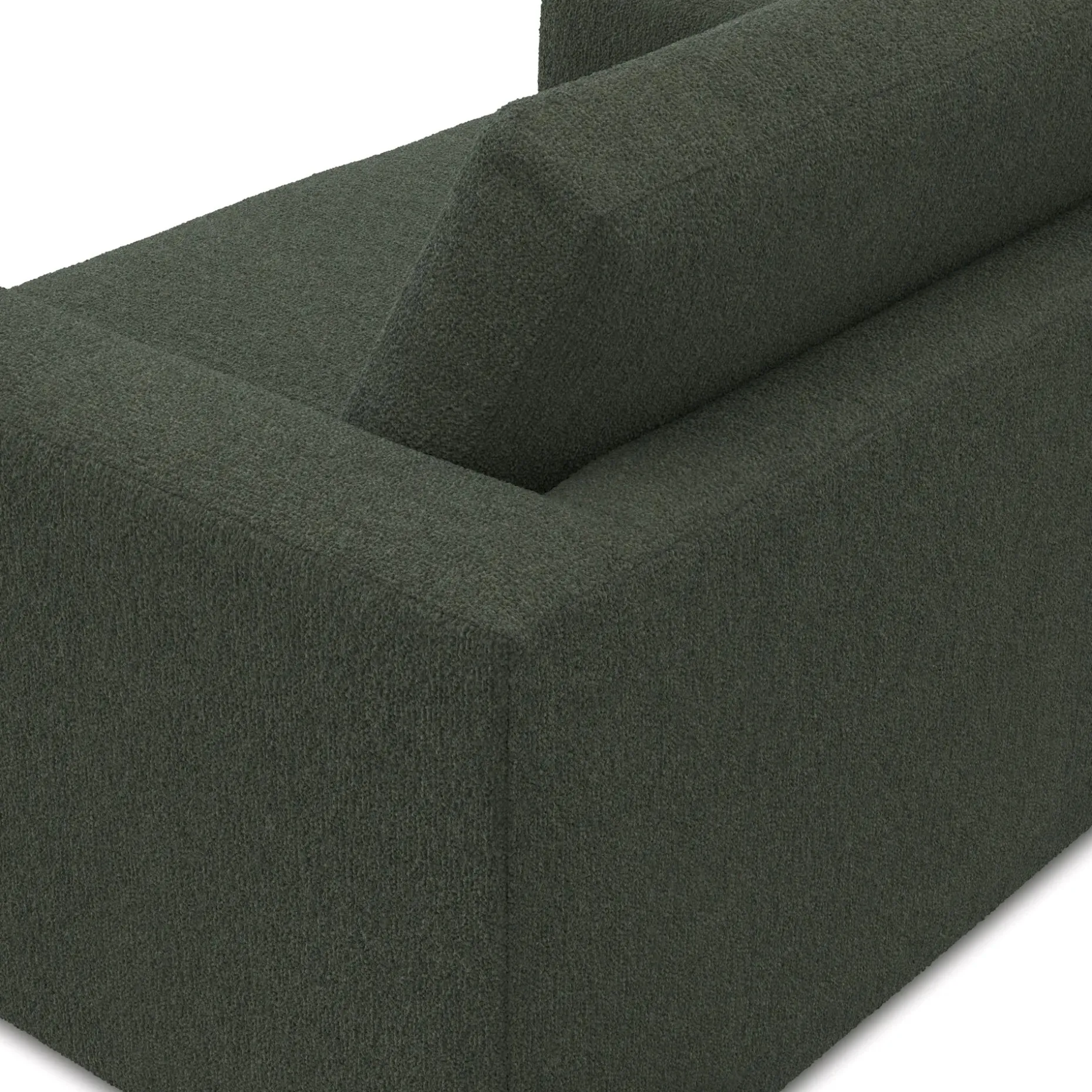 Riley 57.5" Sleeper Chair - Green Wool Bouclé
