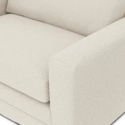 Riley 57.5" Sleeper Chair - Ivory Wool Bouclé