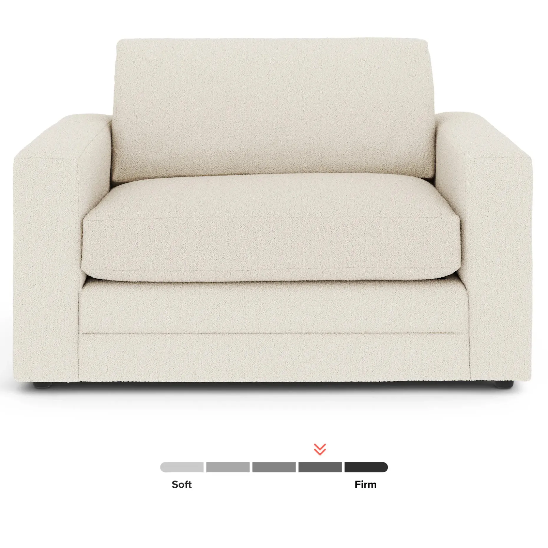 Riley 57.5" Sleeper Chair - Ivory Wool Bouclé