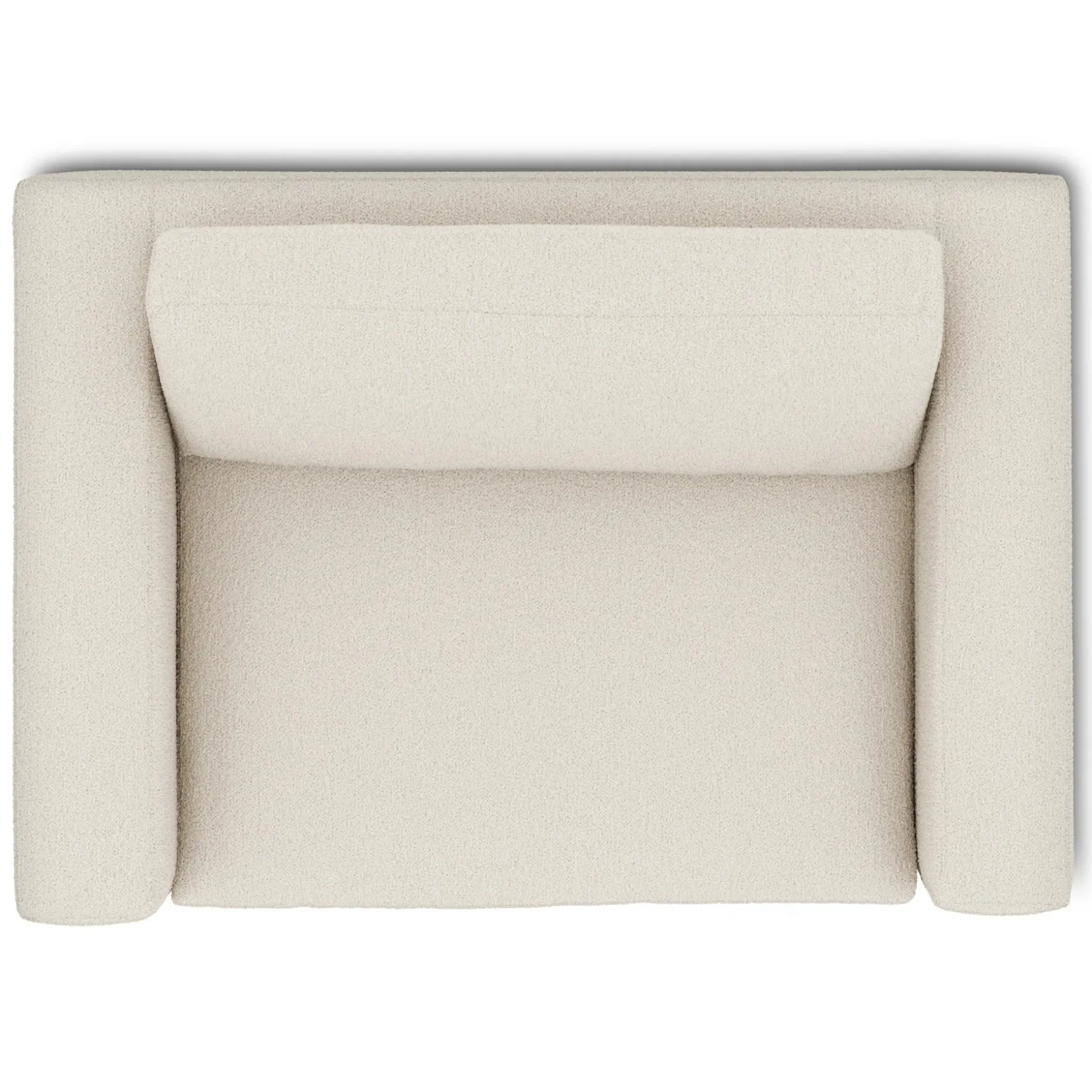 Riley 57.5" Sleeper Chair - Ivory Wool Bouclé