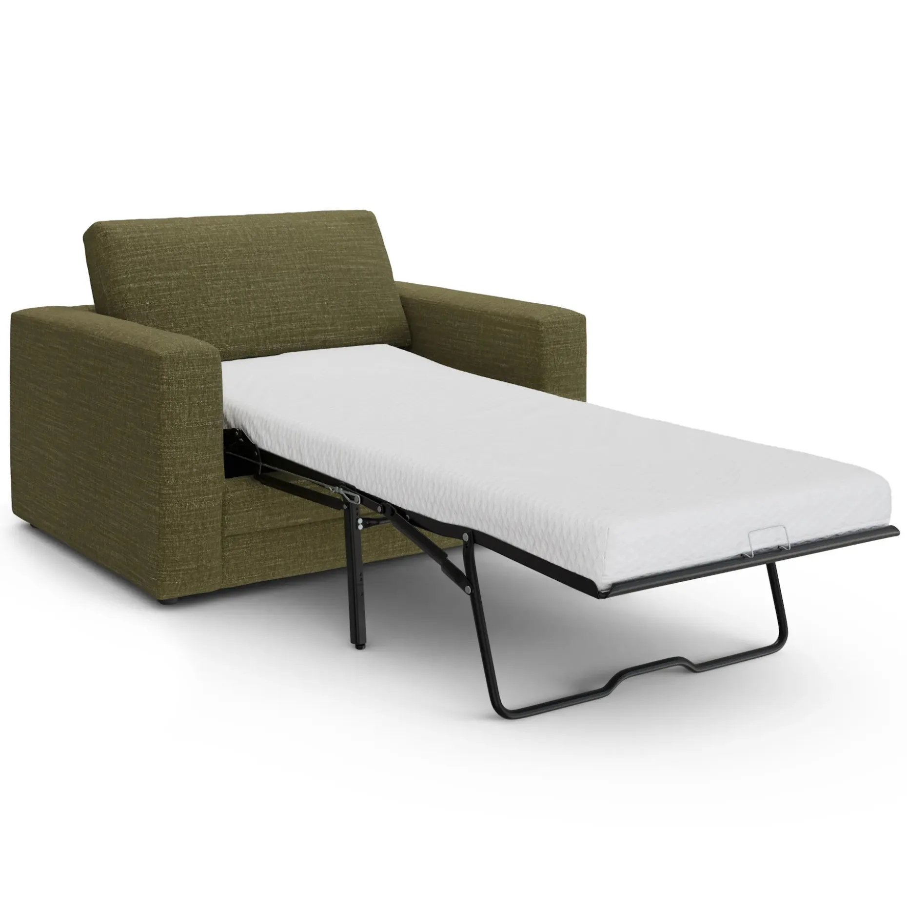 Riley 57.5" Sleeper Chair - Napa Moss