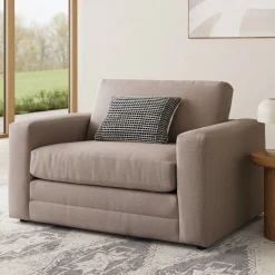 Riley 57.5" Sleeper Chair - Napa Quartz