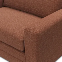 Riley 57.5" Sleeper Chair - Napa Rust