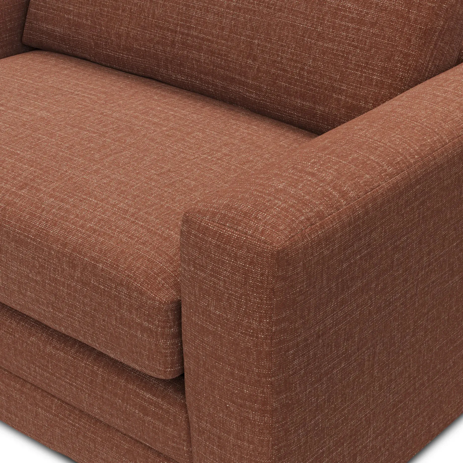 Riley 57.5" Sleeper Chair - Napa Rust
