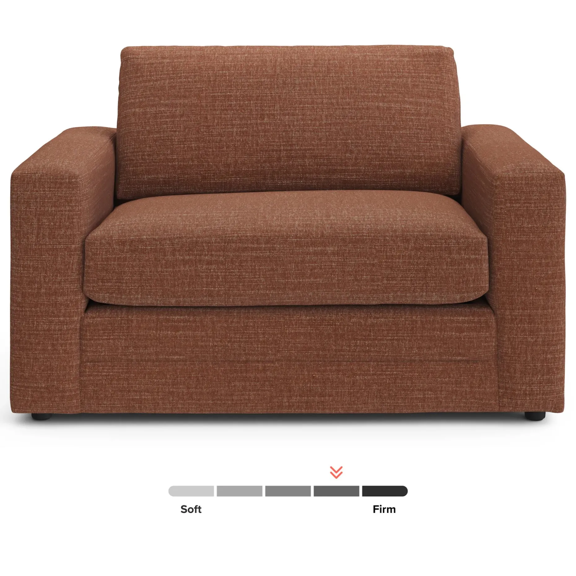 Riley 57.5" Sleeper Chair - Napa Rust