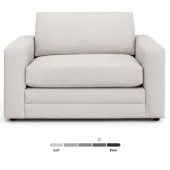 Riley 57.5" Sleeper Chair - Napa White