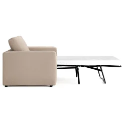 Riley 57.5" Sleeper Chair - Sandstone Wool Bouclé