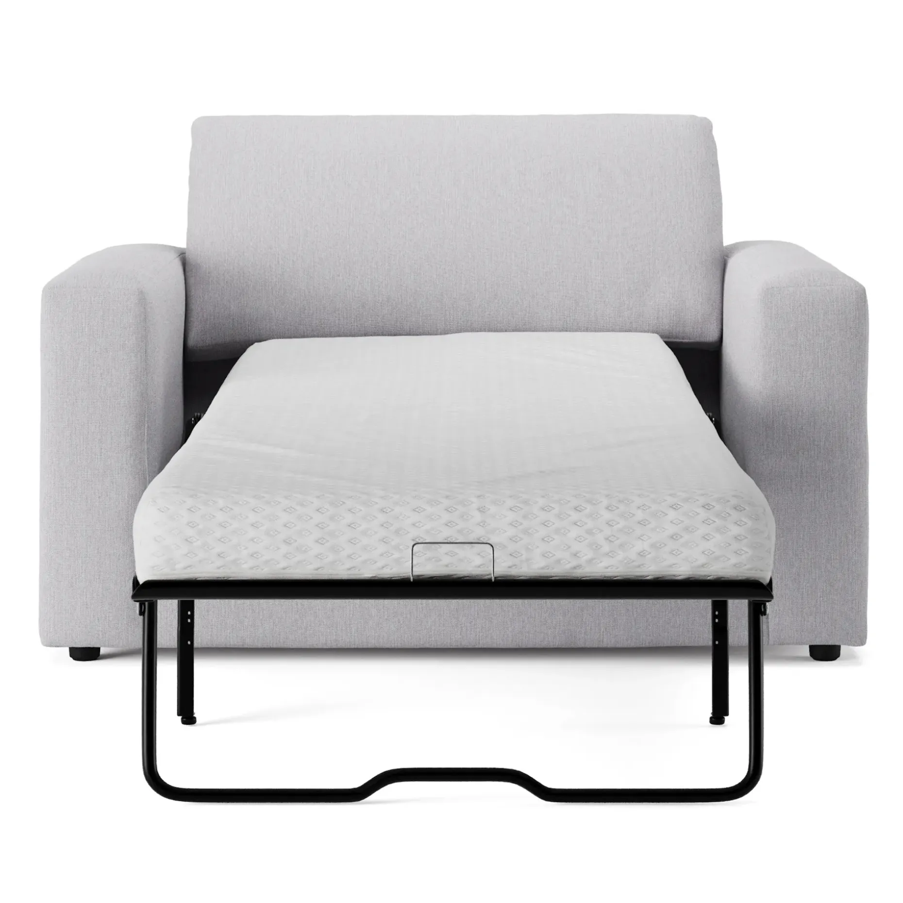 Riley 57.5" Sleeper Chair - Silver Ivory