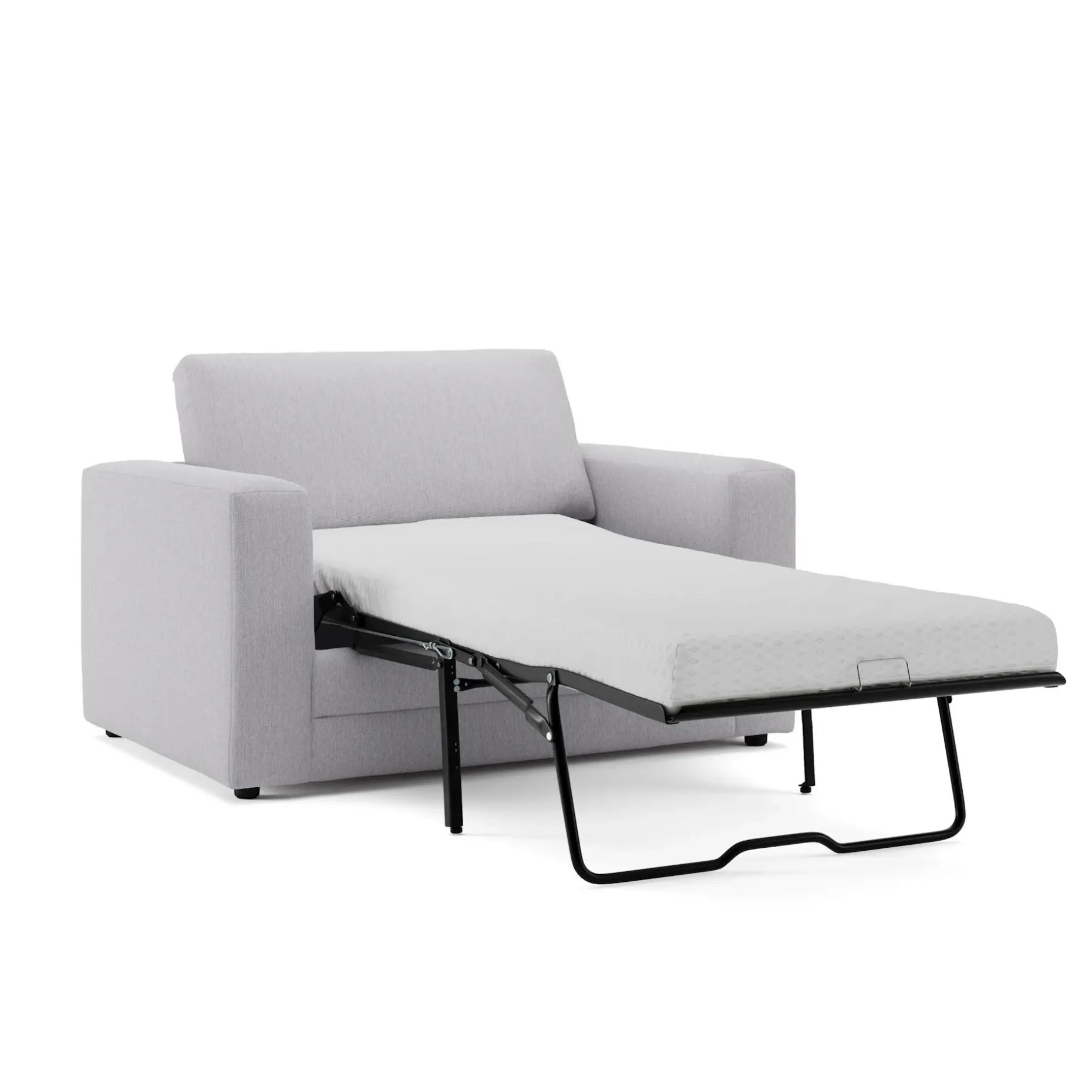 Riley 57.5" Sleeper Chair - Silver Ivory