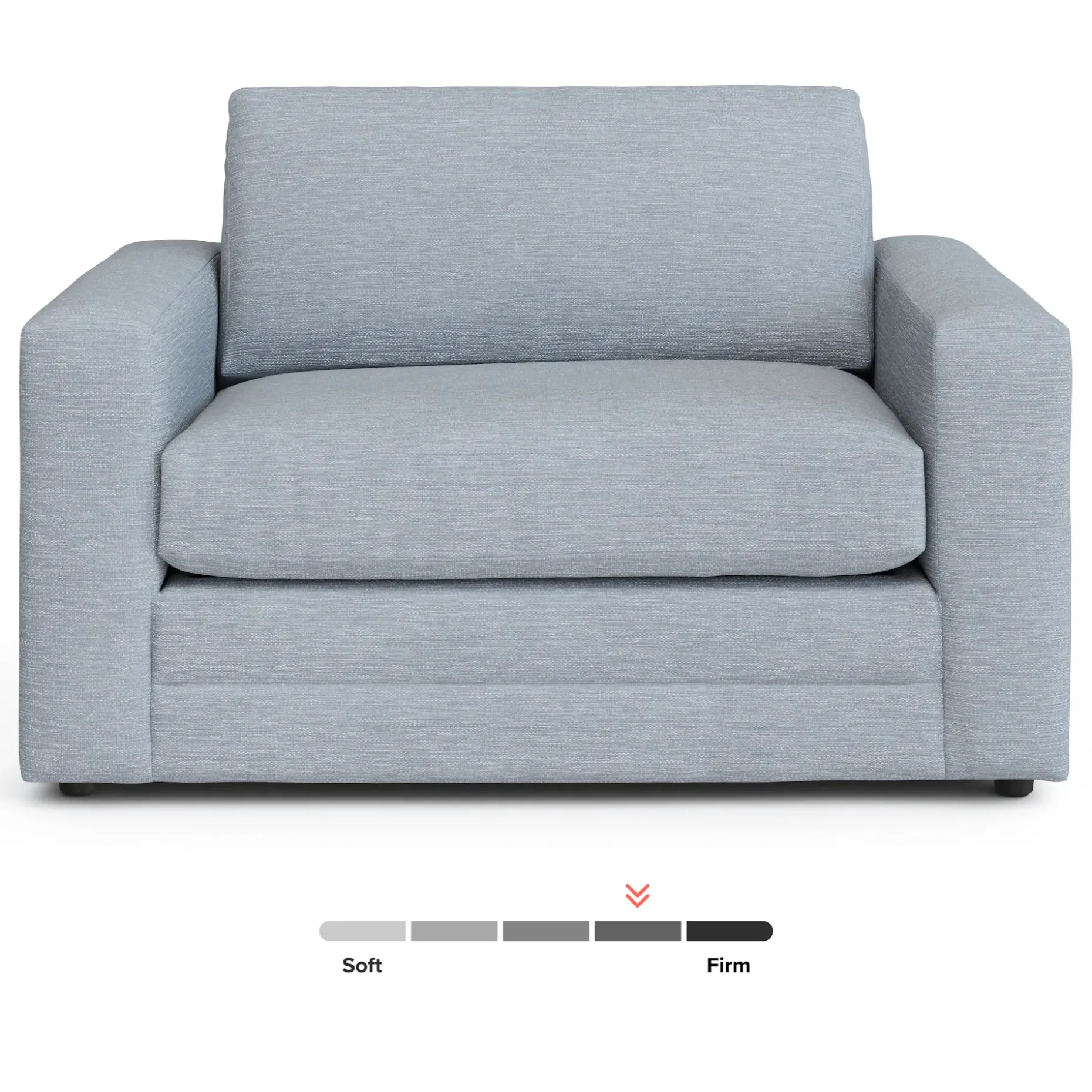 Riley 57.5" Sleeper Chair - Silver Light Blue