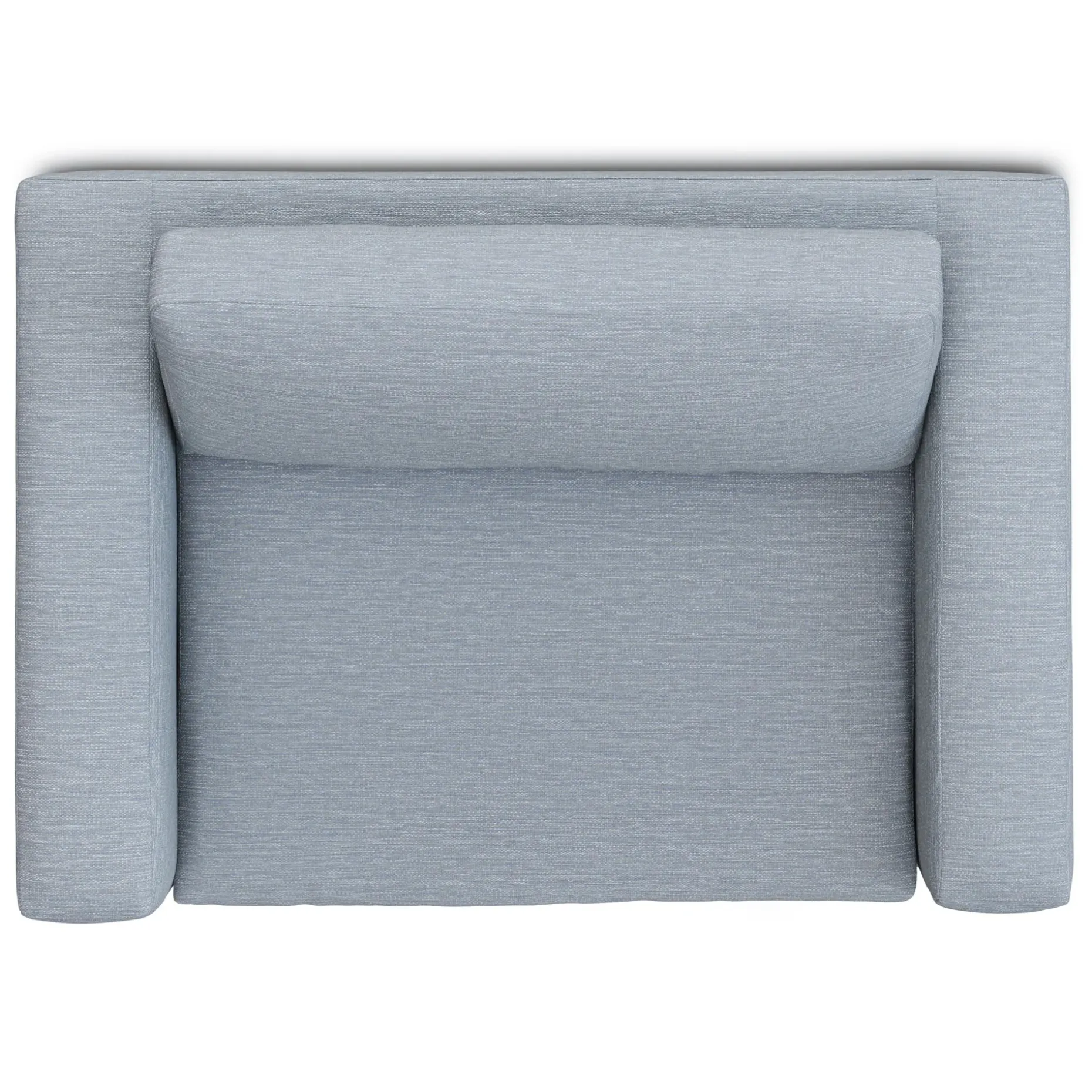 Riley 57.5" Sleeper Chair - Silver Light Blue