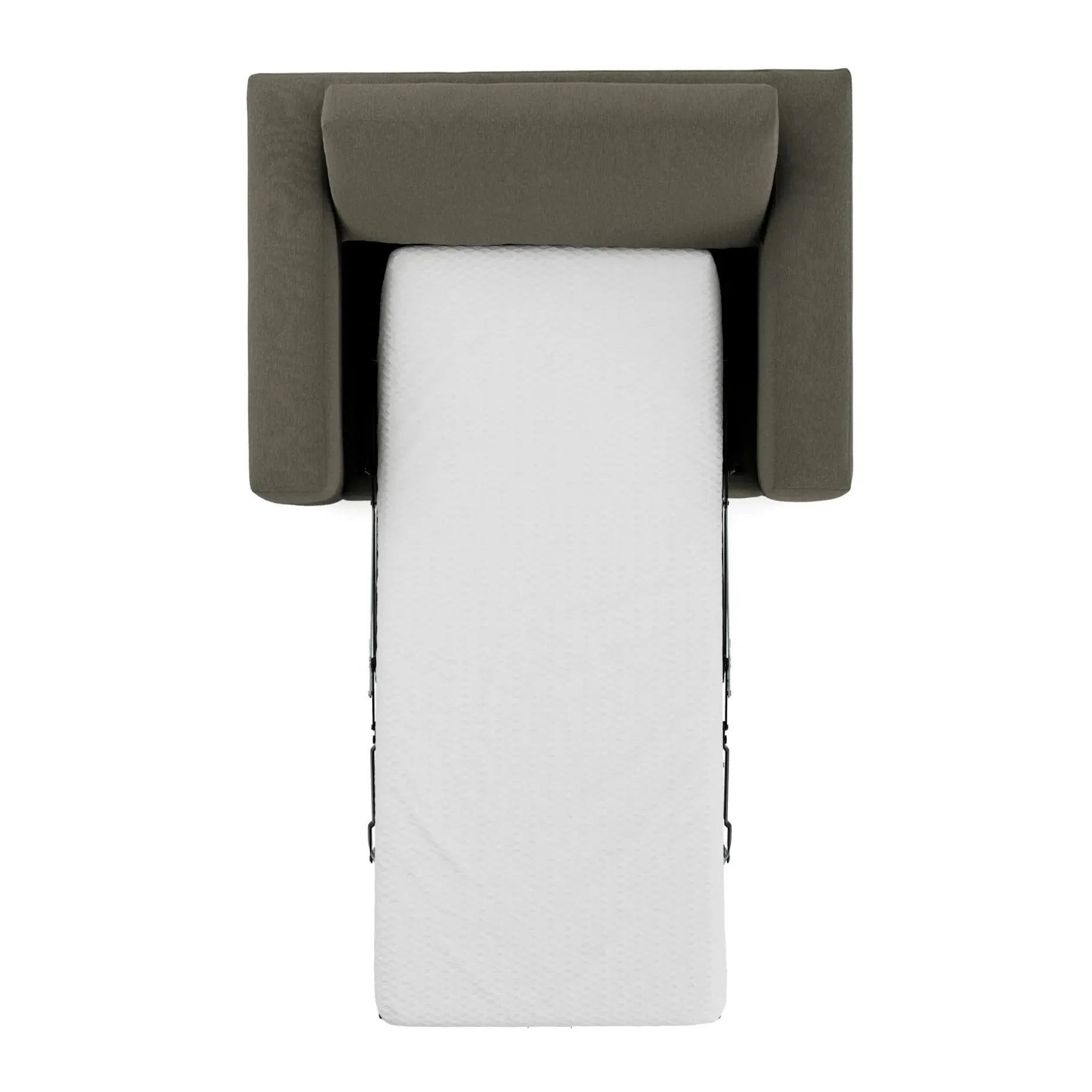Riley 57.5" Sleeper Chair - Silver Moss