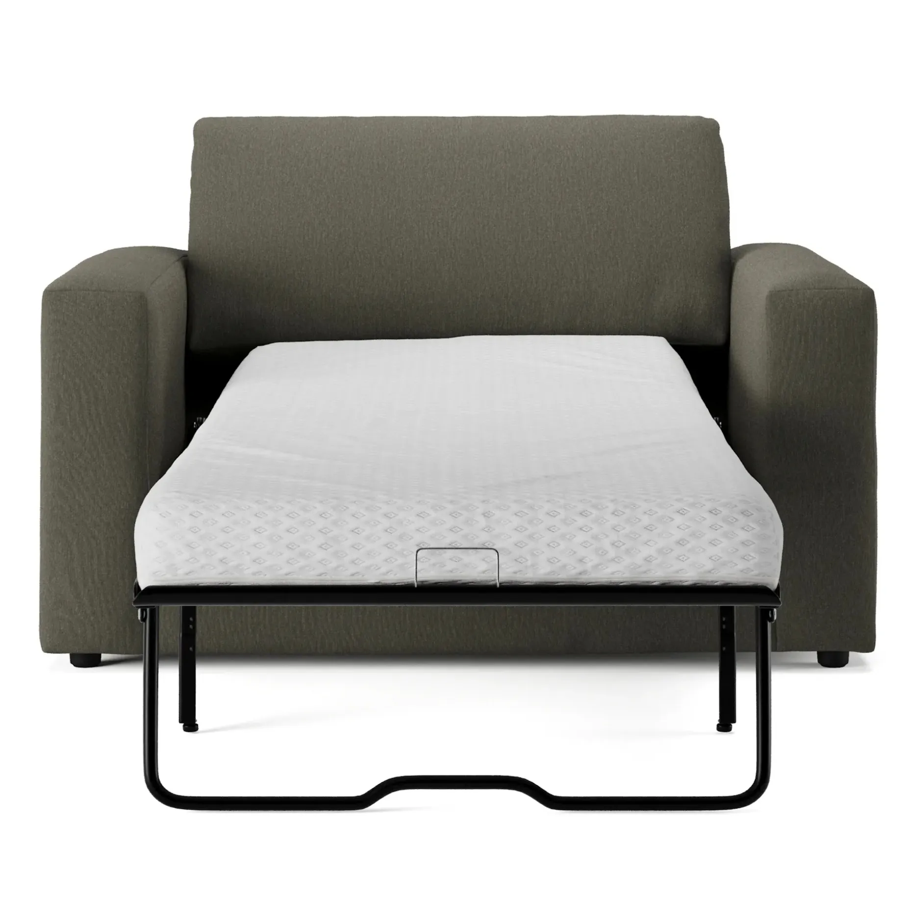 Riley 57.5" Sleeper Chair - Silver Moss
