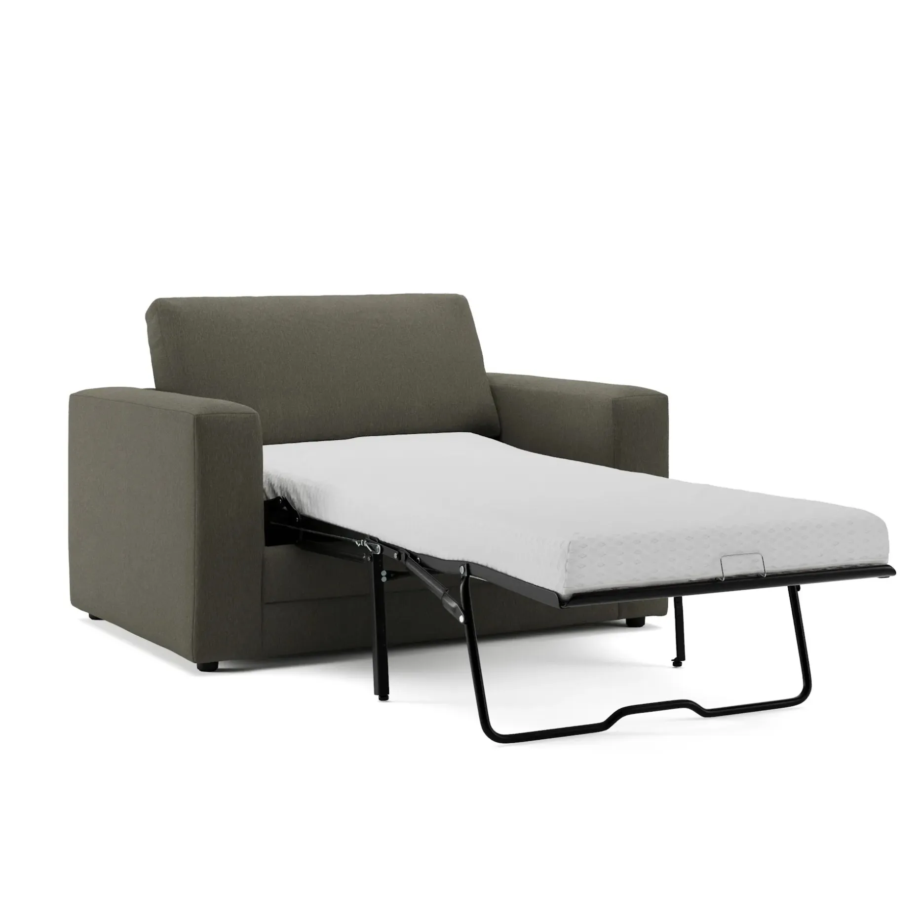 Riley 57.5" Sleeper Chair - Silver Moss