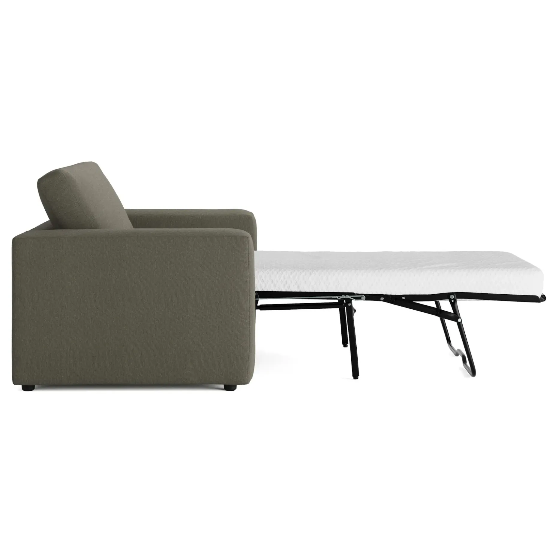Riley 57.5" Sleeper Chair - Silver Moss
