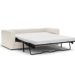 Riley 84" Sofa Bed - Ivory Wool Bouclé