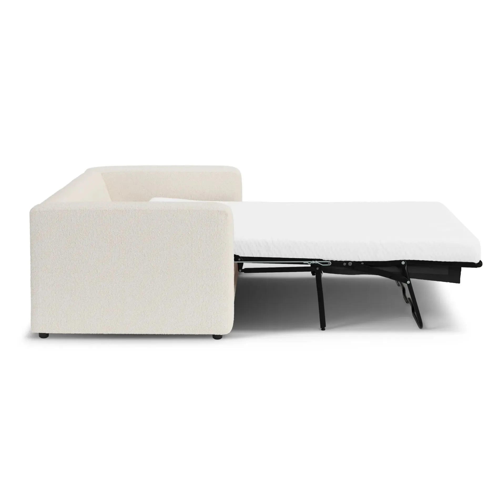 Riley 84" Sofa Bed - Ivory Wool Bouclé