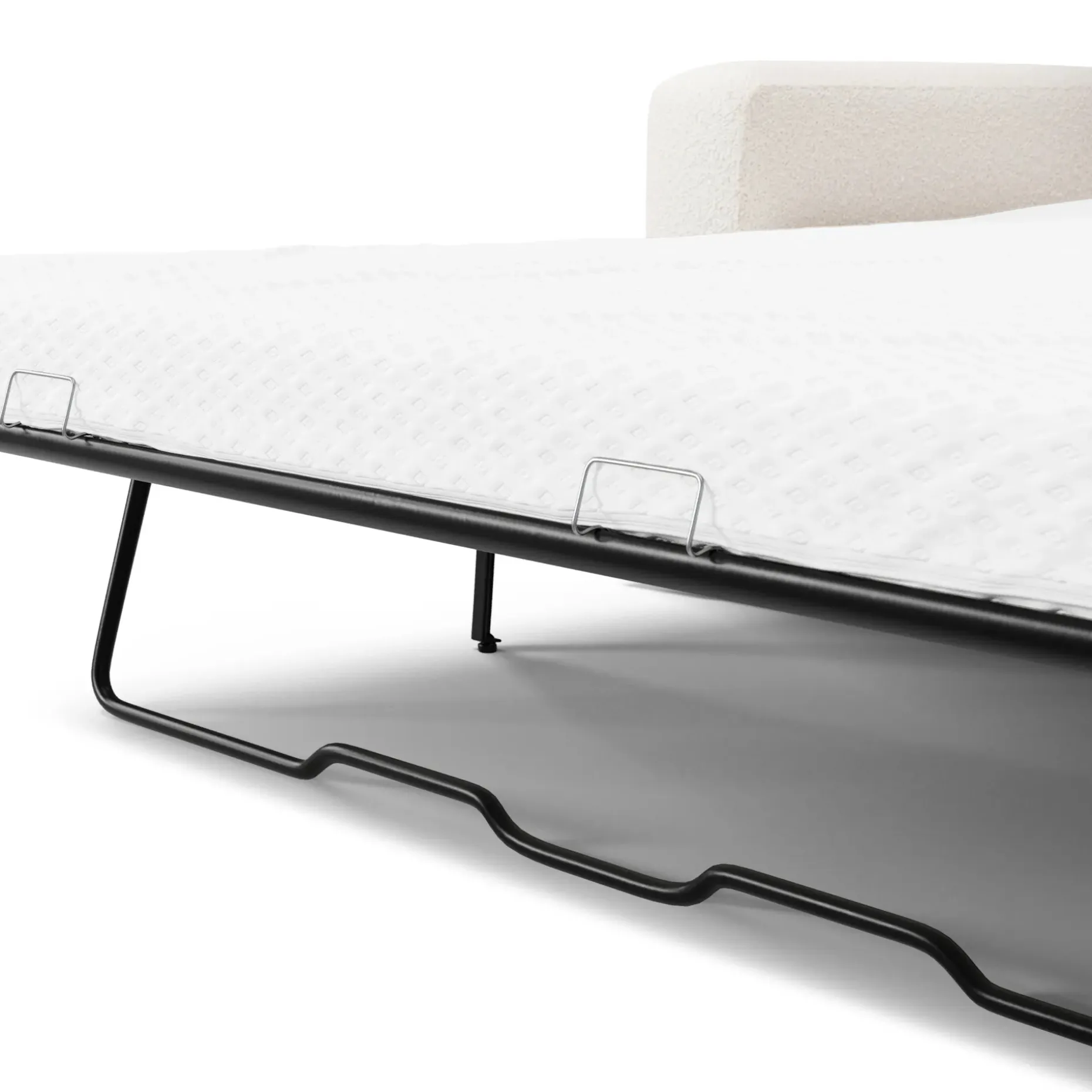 Riley 84" Sofa Bed - Ivory Wool Bouclé
