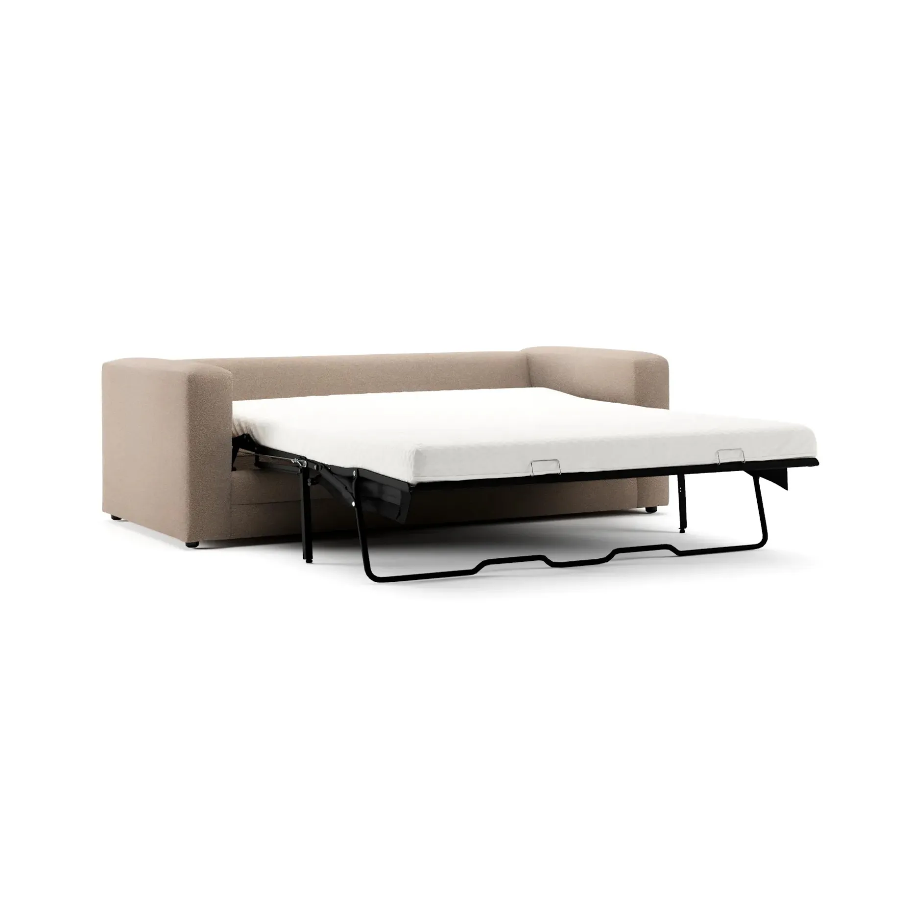 Riley 84" Sofa Bed - Sandstone Wool Bouclé