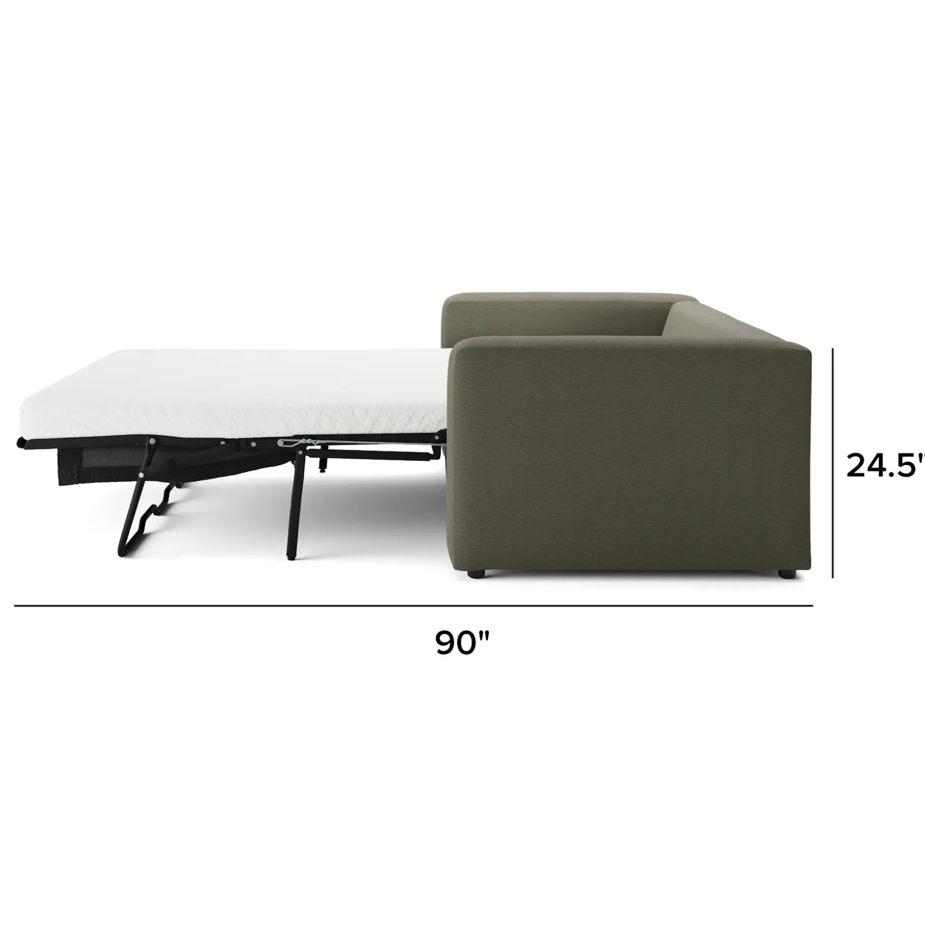 Riley 84" Sofa Bed - Silver Moss
