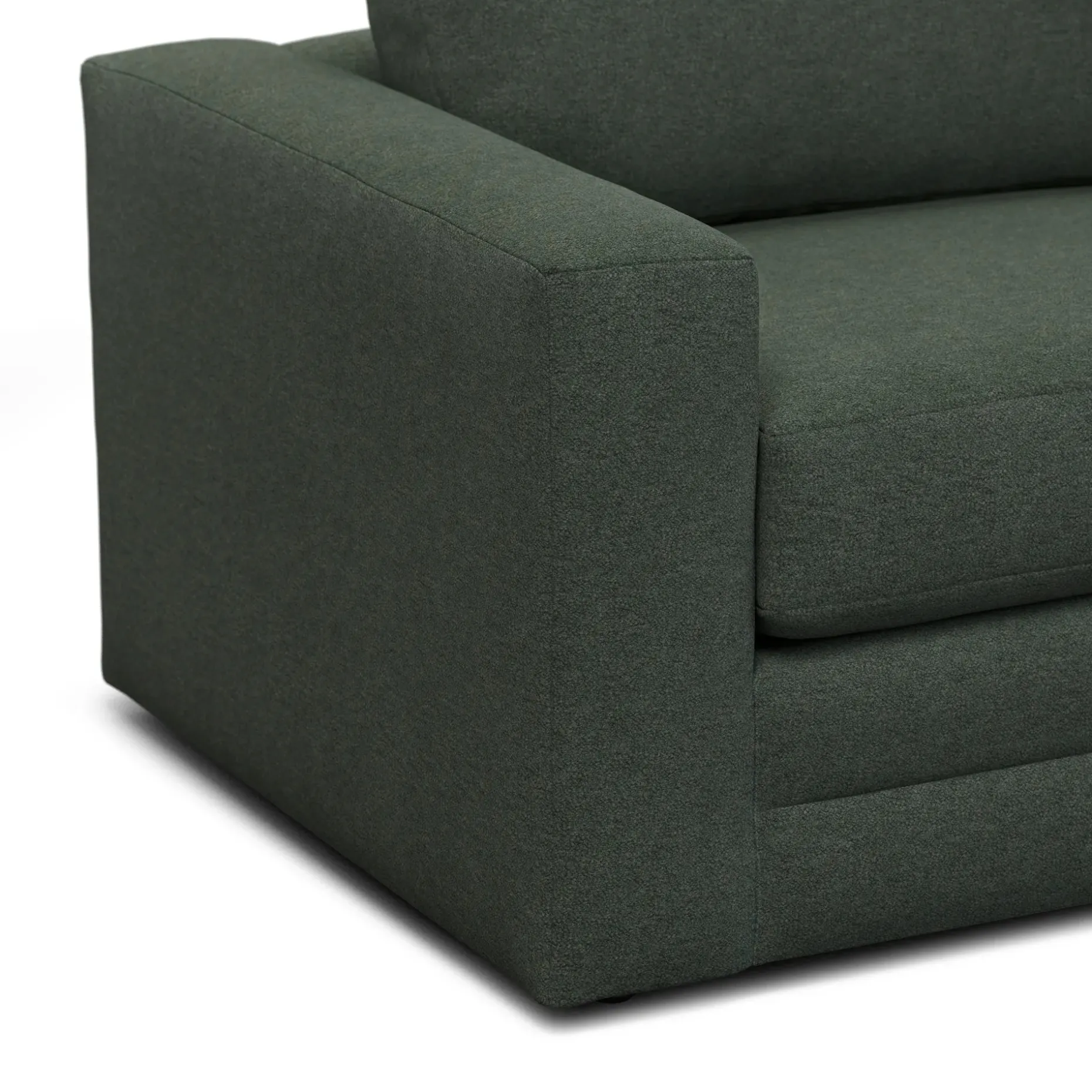 Riley 84" Sofa - Green Wool Bouclé
