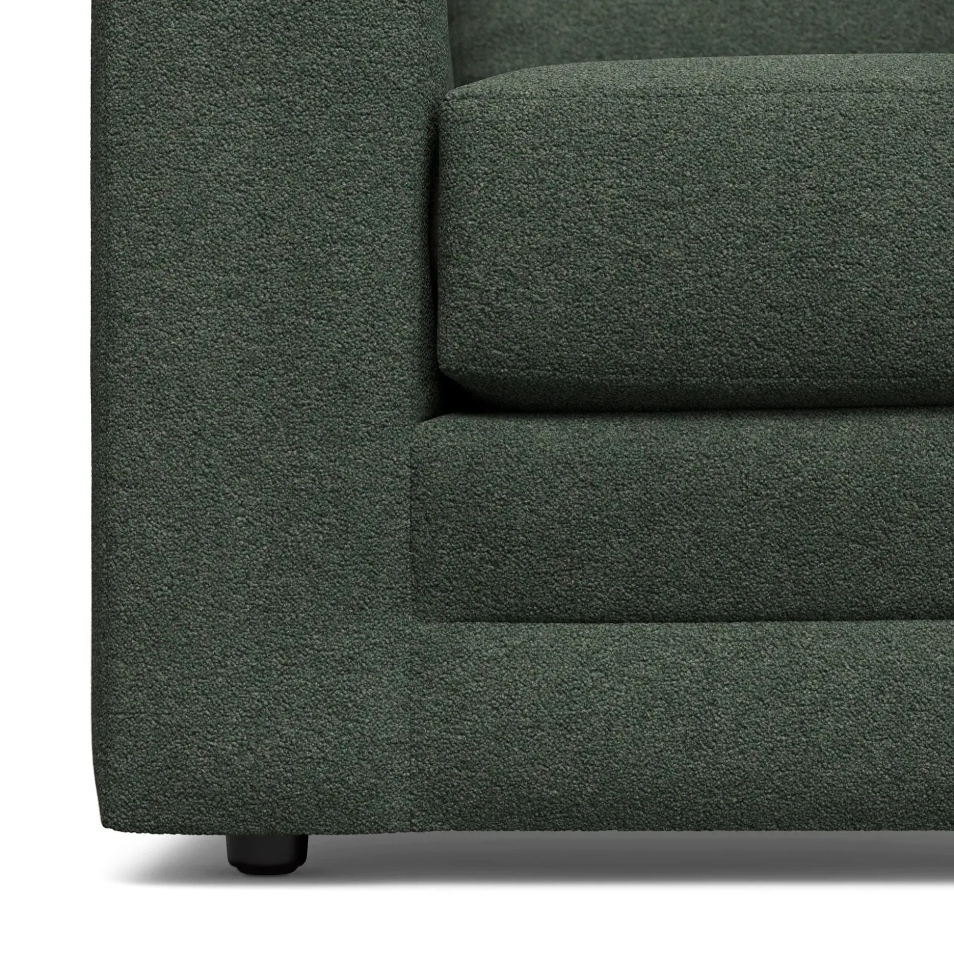 Riley 84" Sofa - Green Wool Bouclé