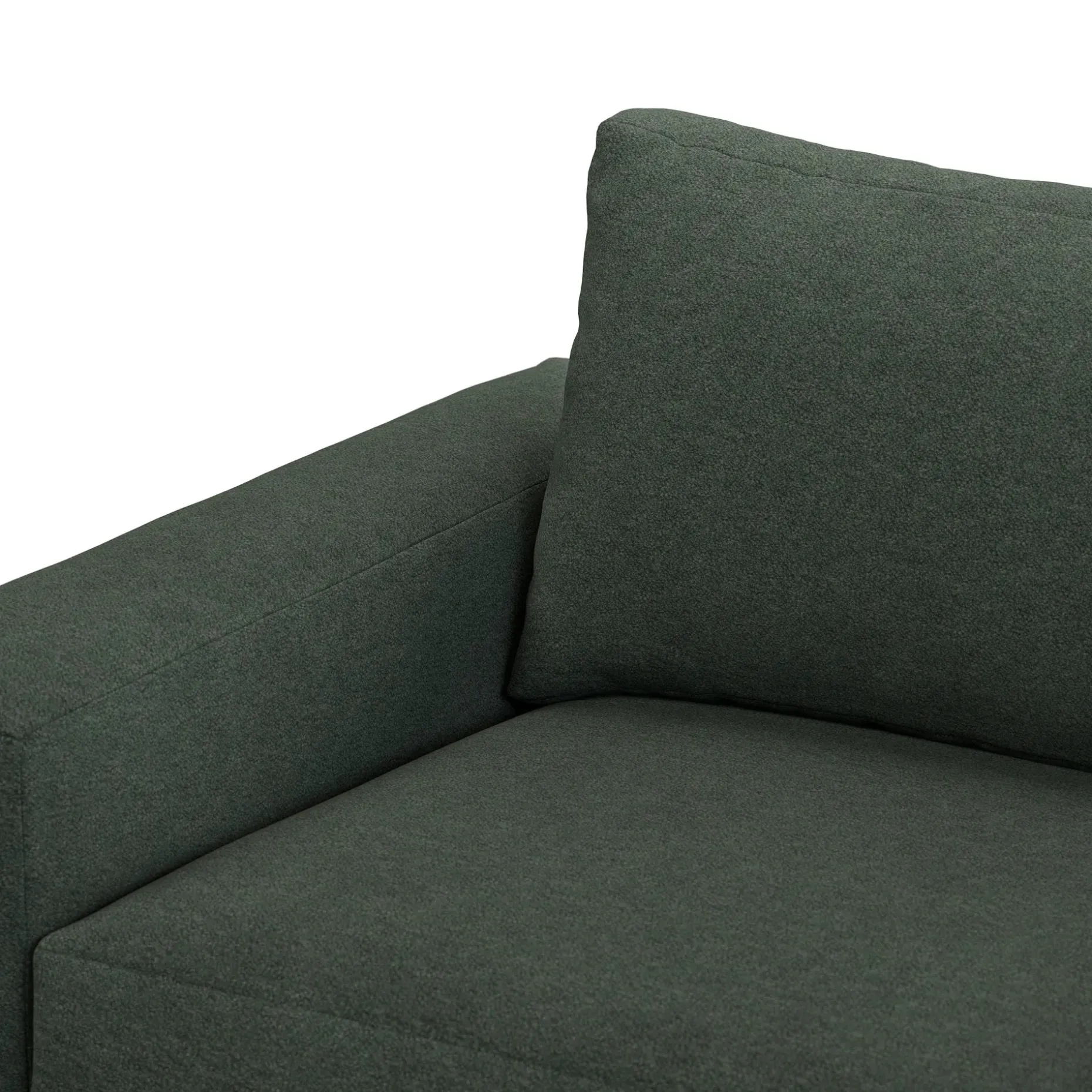 Riley 84" Sofa - Green Wool Bouclé