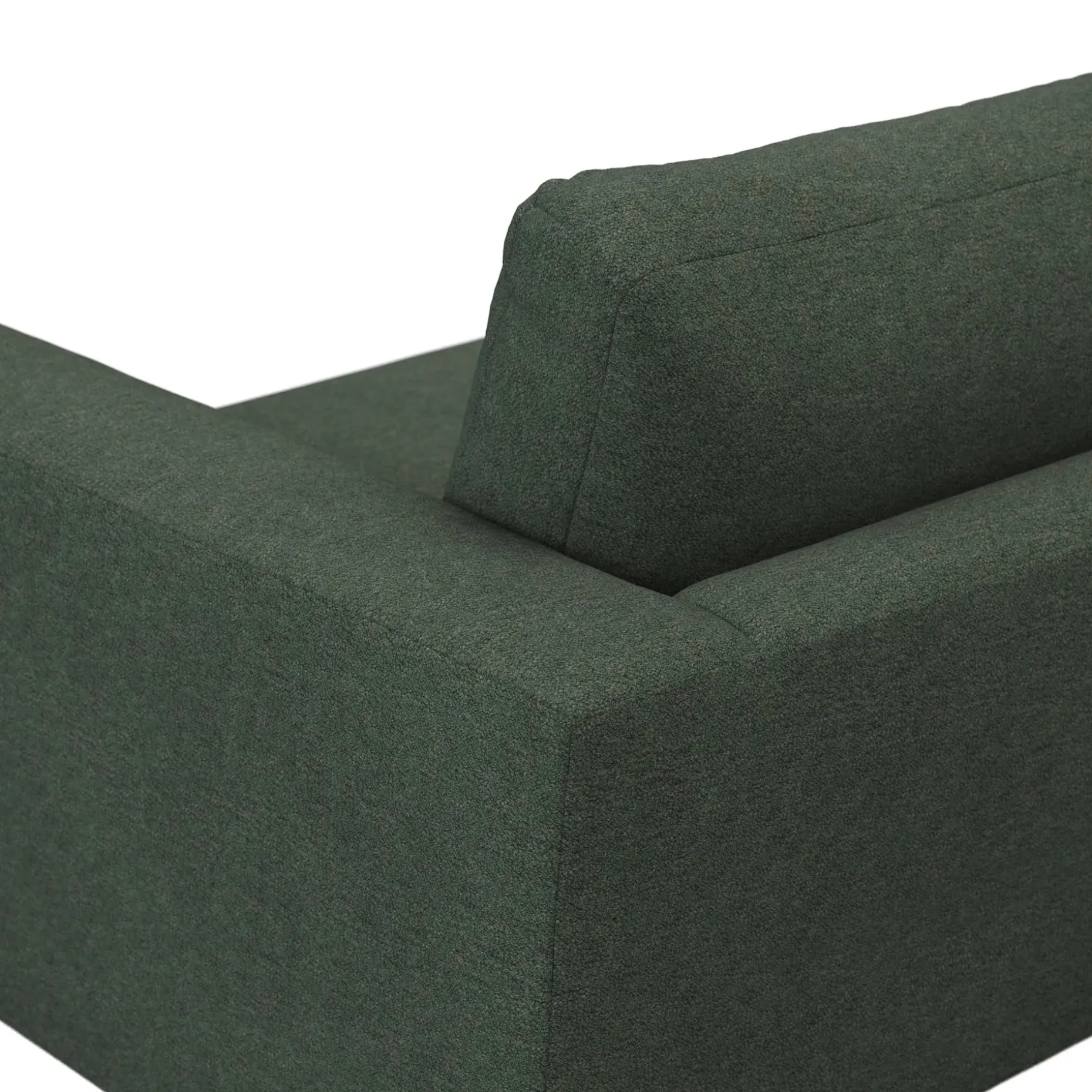 Riley 84" Sofa - Green Wool Bouclé