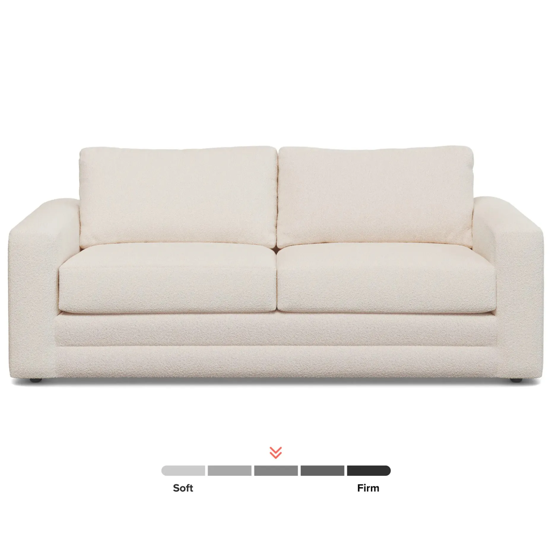 Riley 84" Sofa - Ivory Wool Bouclé