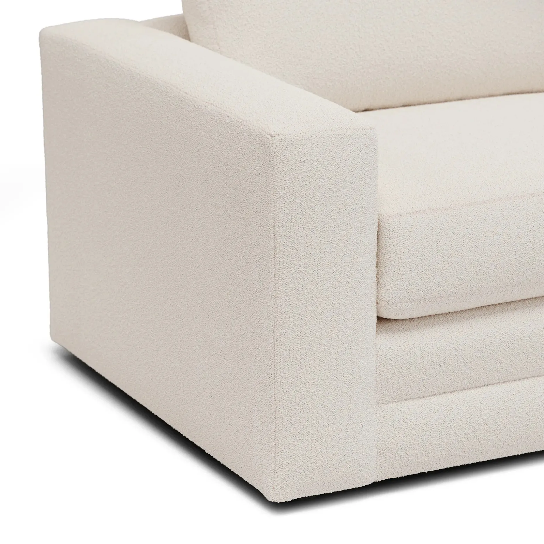 Riley 84" Sofa - Ivory Wool Bouclé
