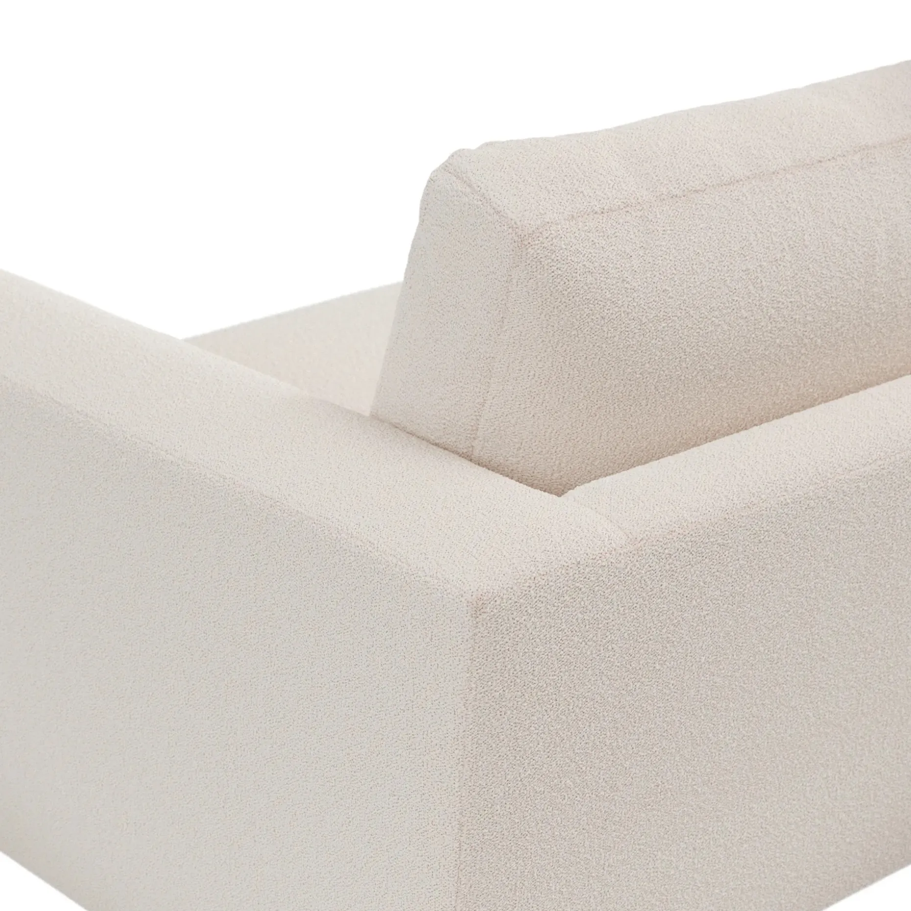 Riley 84" Sofa - Ivory Wool Bouclé