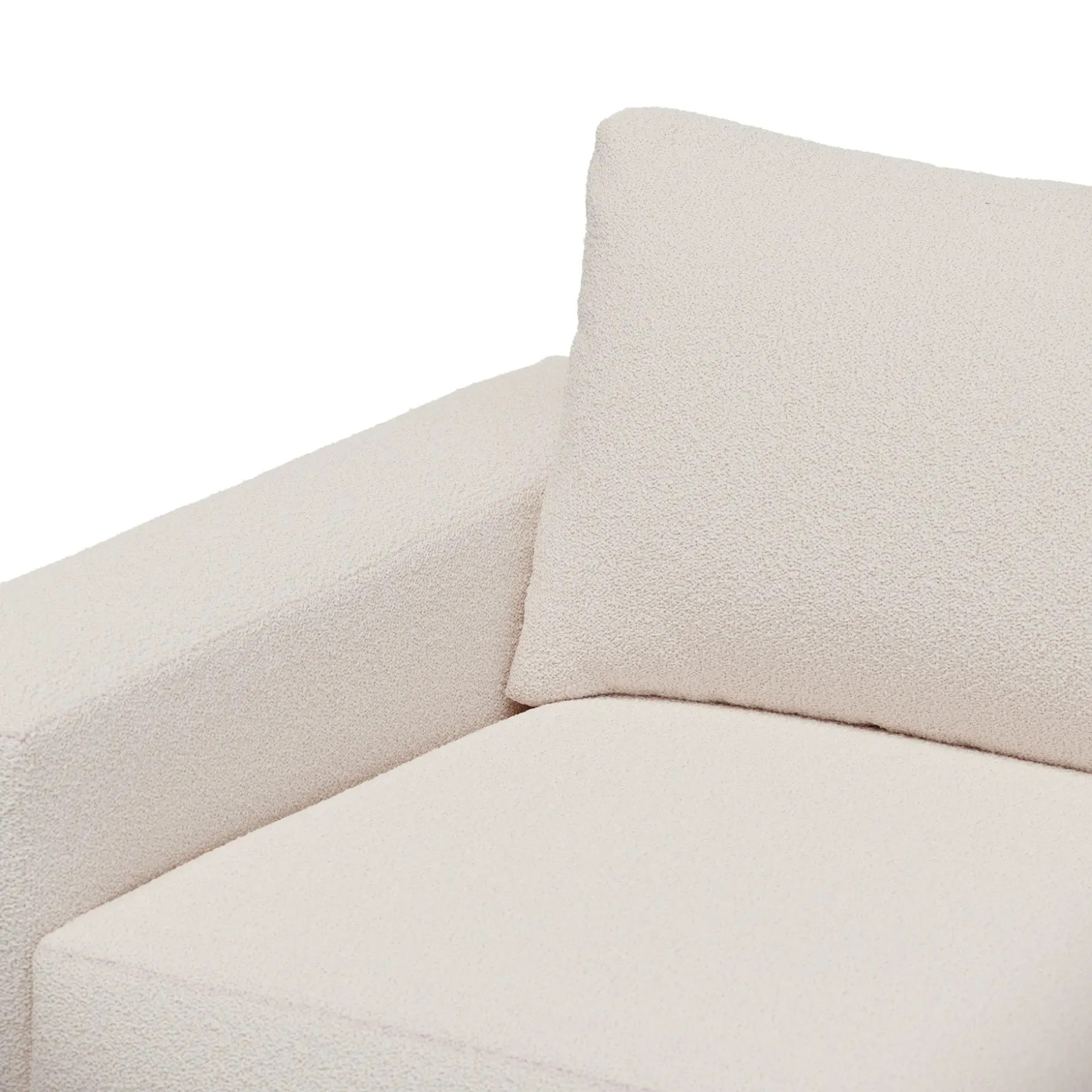 Riley 84" Sofa - Ivory Wool Bouclé