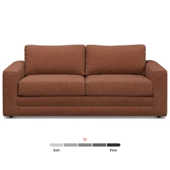Riley 84" Sofa - Napa Rust