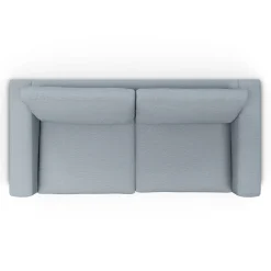 Riley 84" Sofa - Silver Light Blue