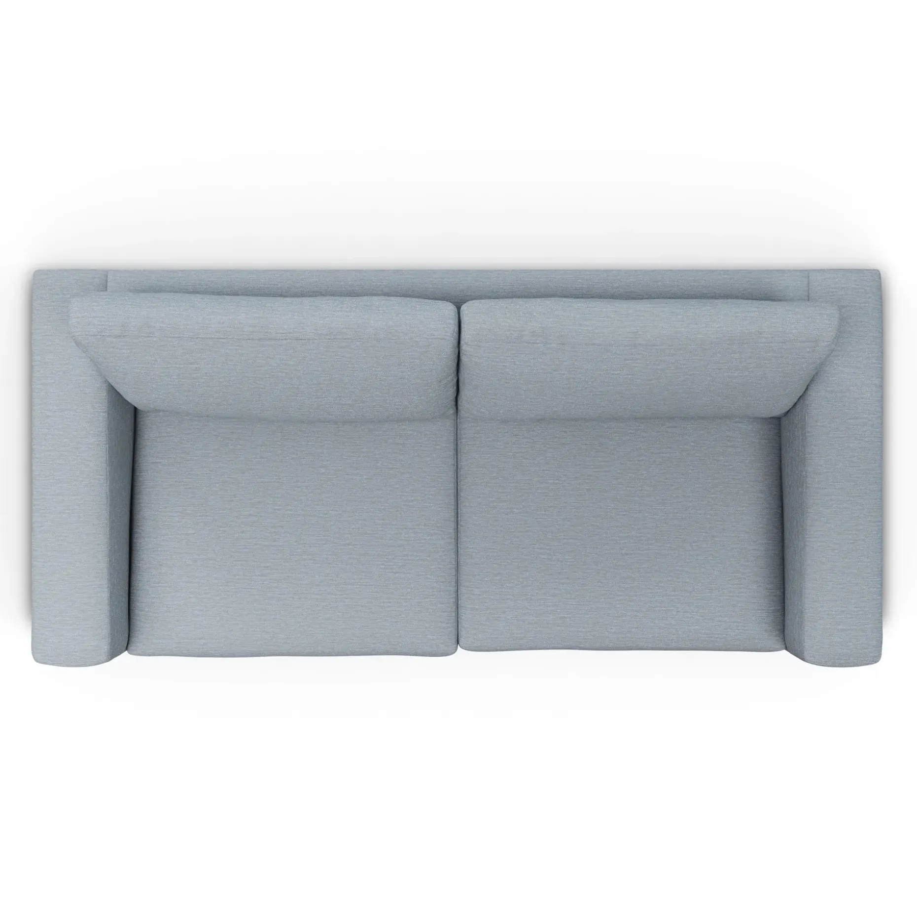 Riley 84" Sofa - Silver Light Blue
