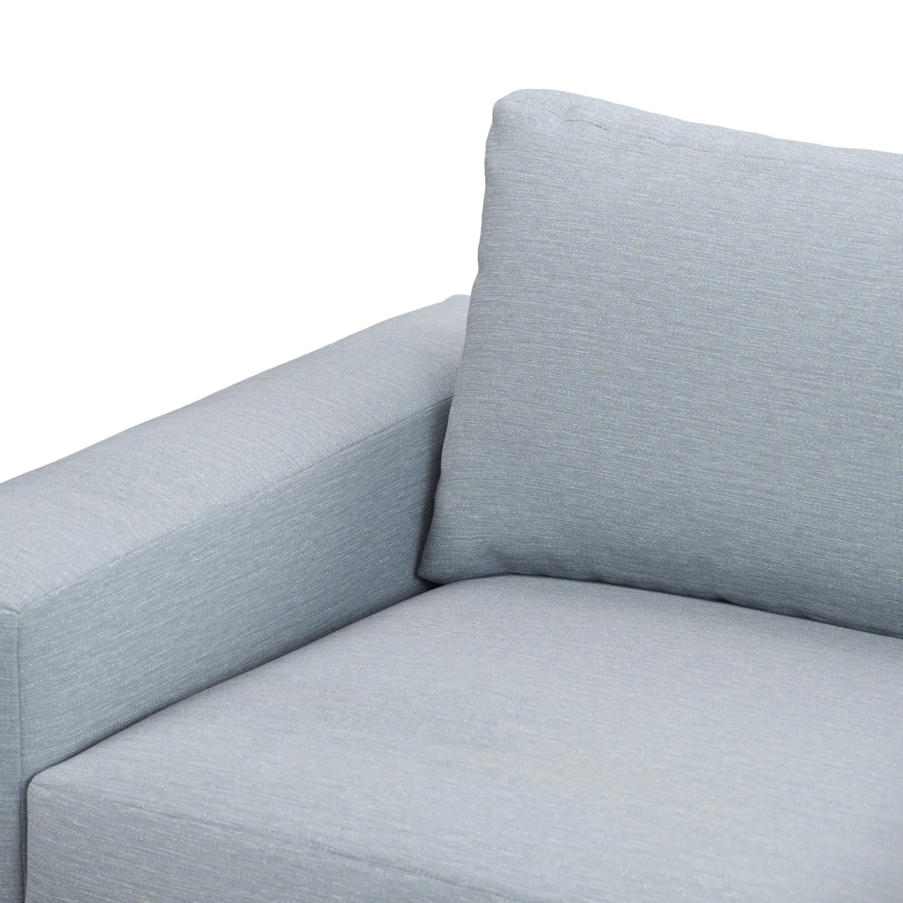 Riley 84" Sofa - Silver Light Blue